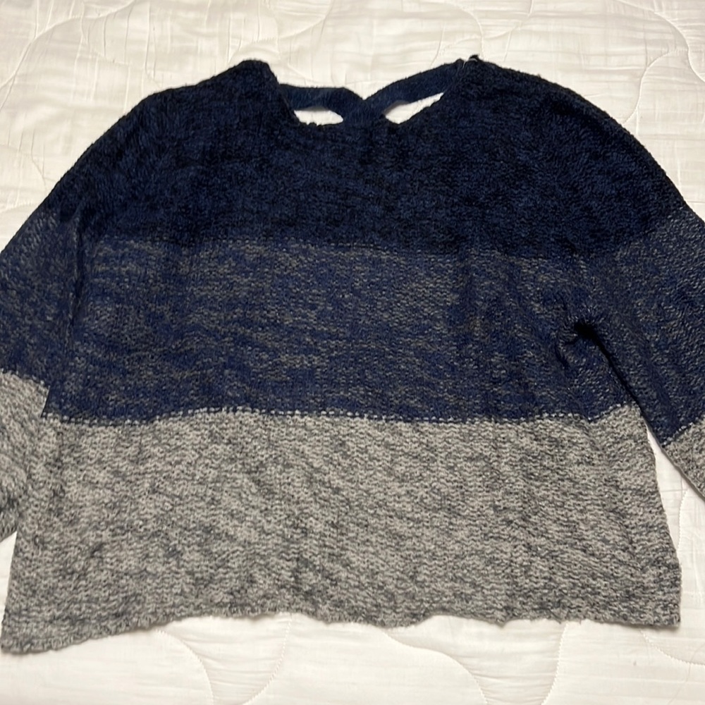 Sweater with open back